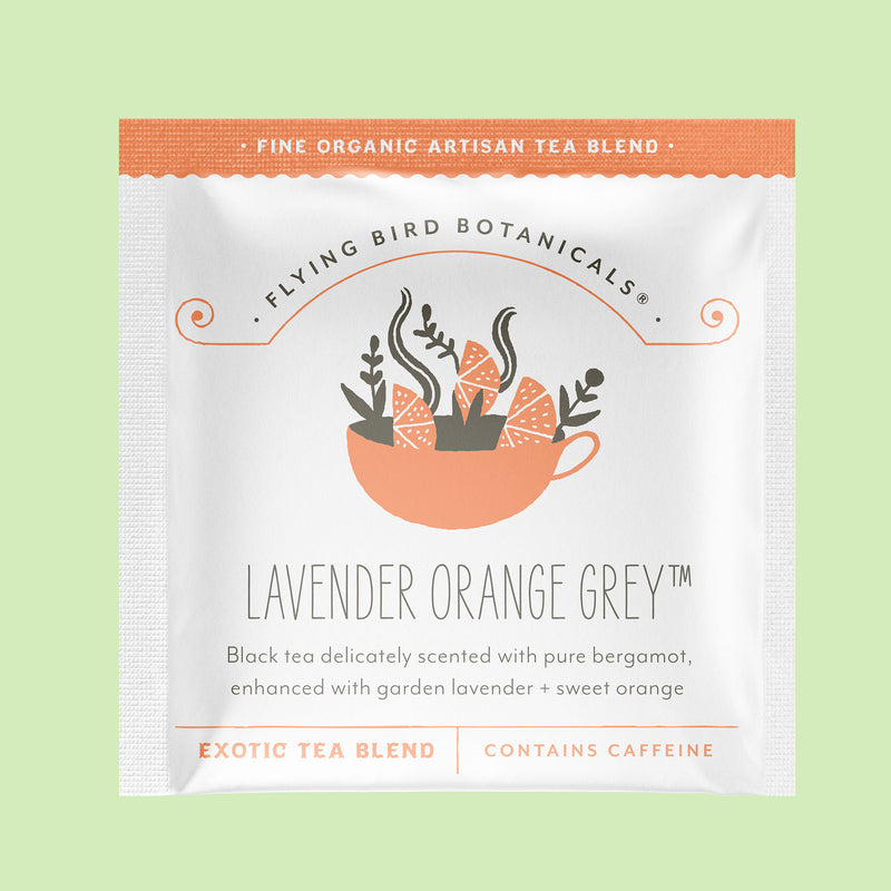 Lavender Orange Grey Tea Bags
