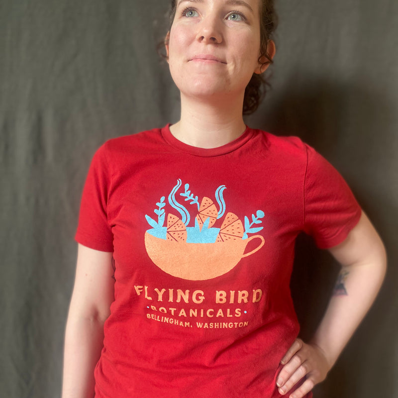 Canvas Red Flying Bird T-shirt