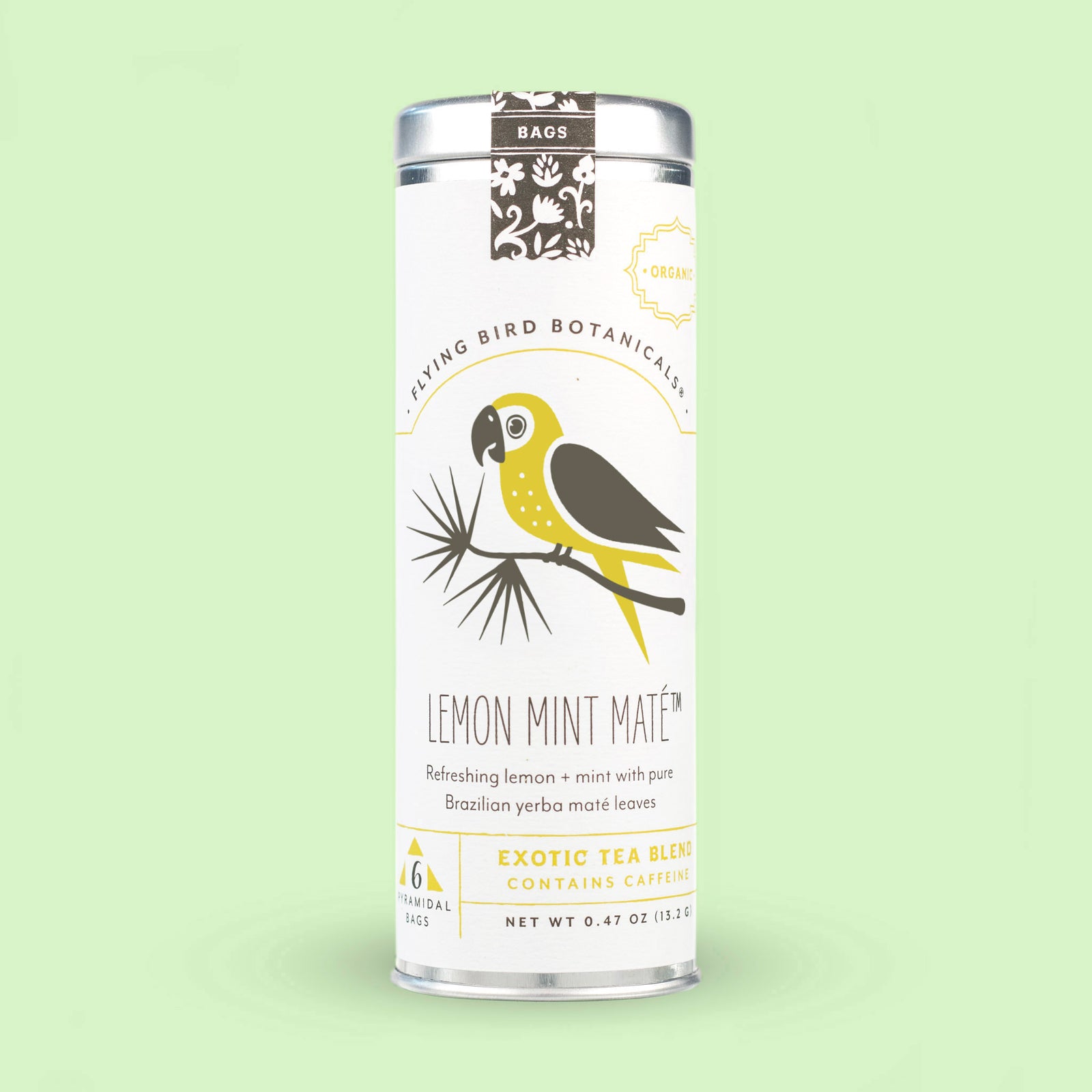 Lemon Mint Maté Tea Bags – Flying Bird Botanicals