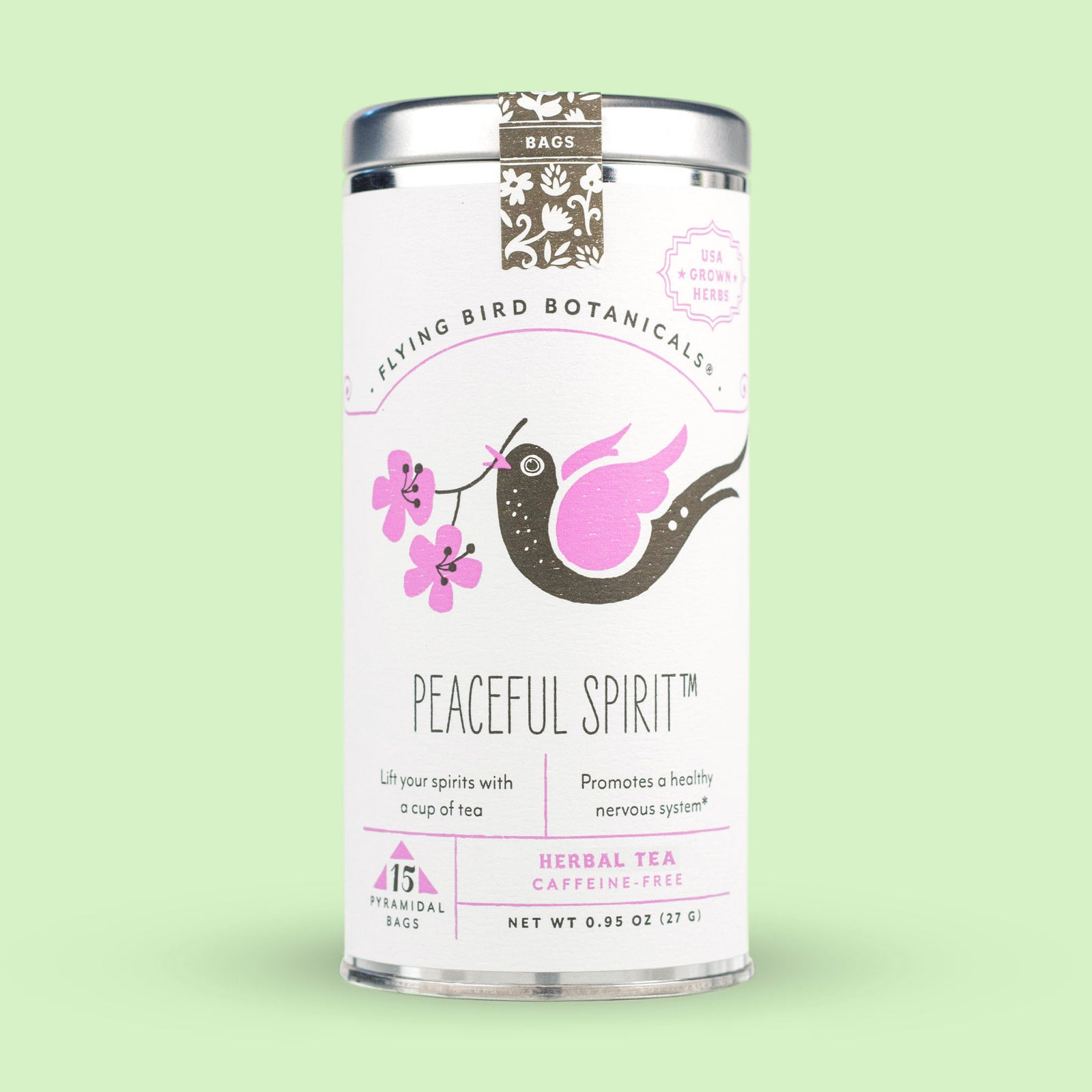 Peaceful Spirit Tea Bags (MWOI) – Flying Bird Botanicals
