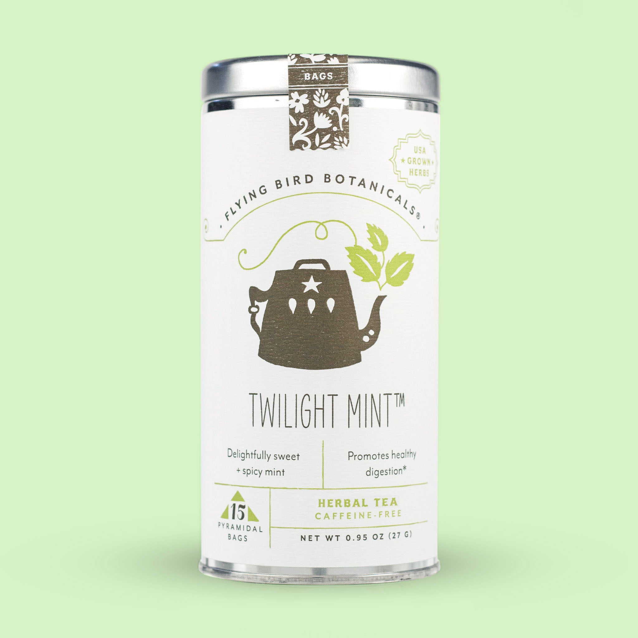 Twilight Mint Tea Bags (ORG) – Flying Bird Botanicals