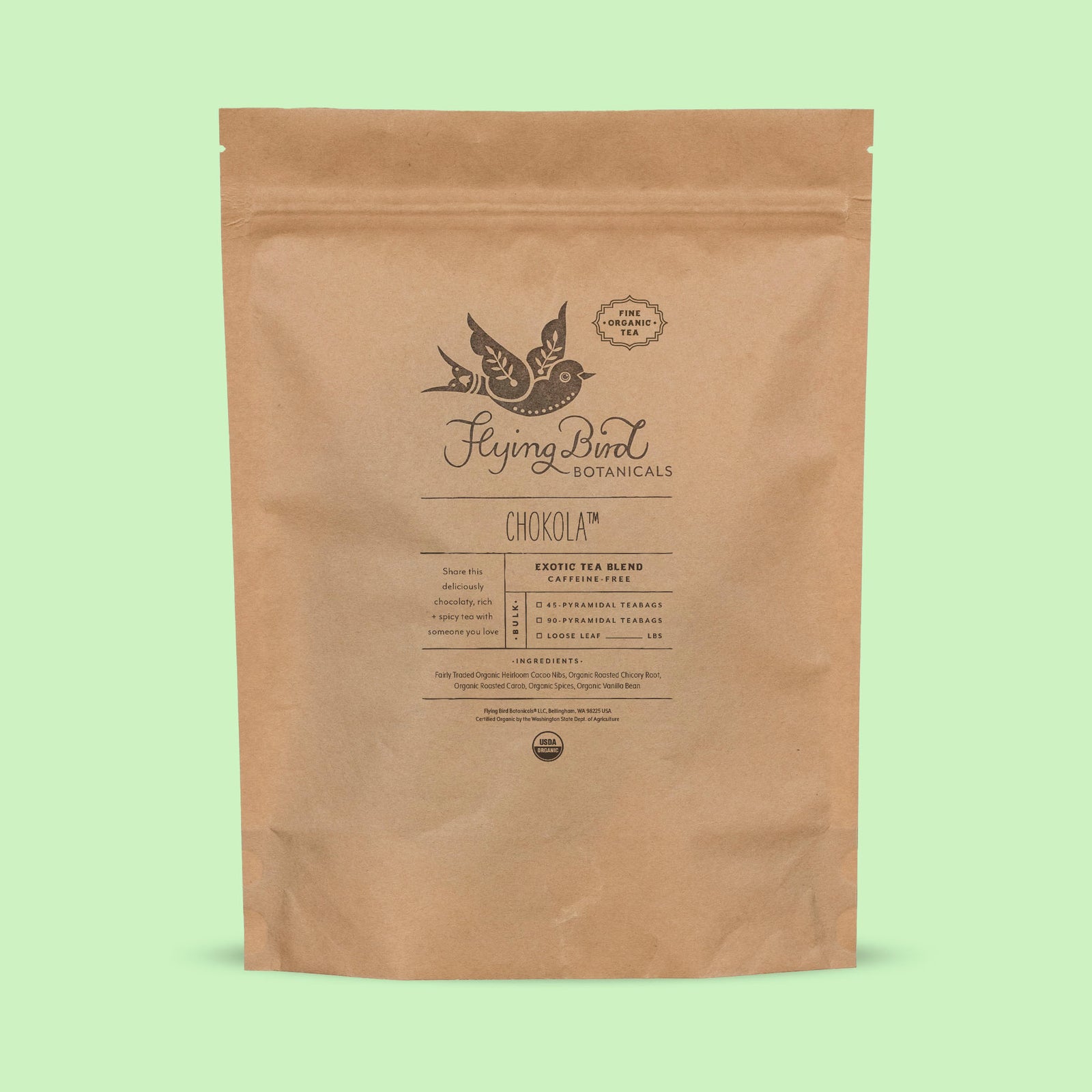 Chokola Tea Bags – Flying Bird Botanicals